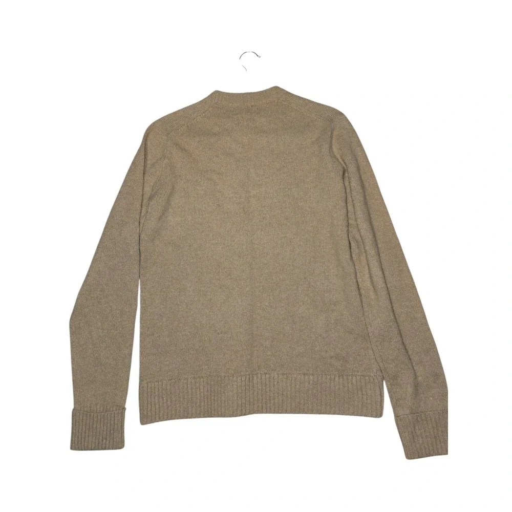 Patagonia Recycled Wool Crewneck Sweater Mens Small Tan Brown Ribbed Knit 50655